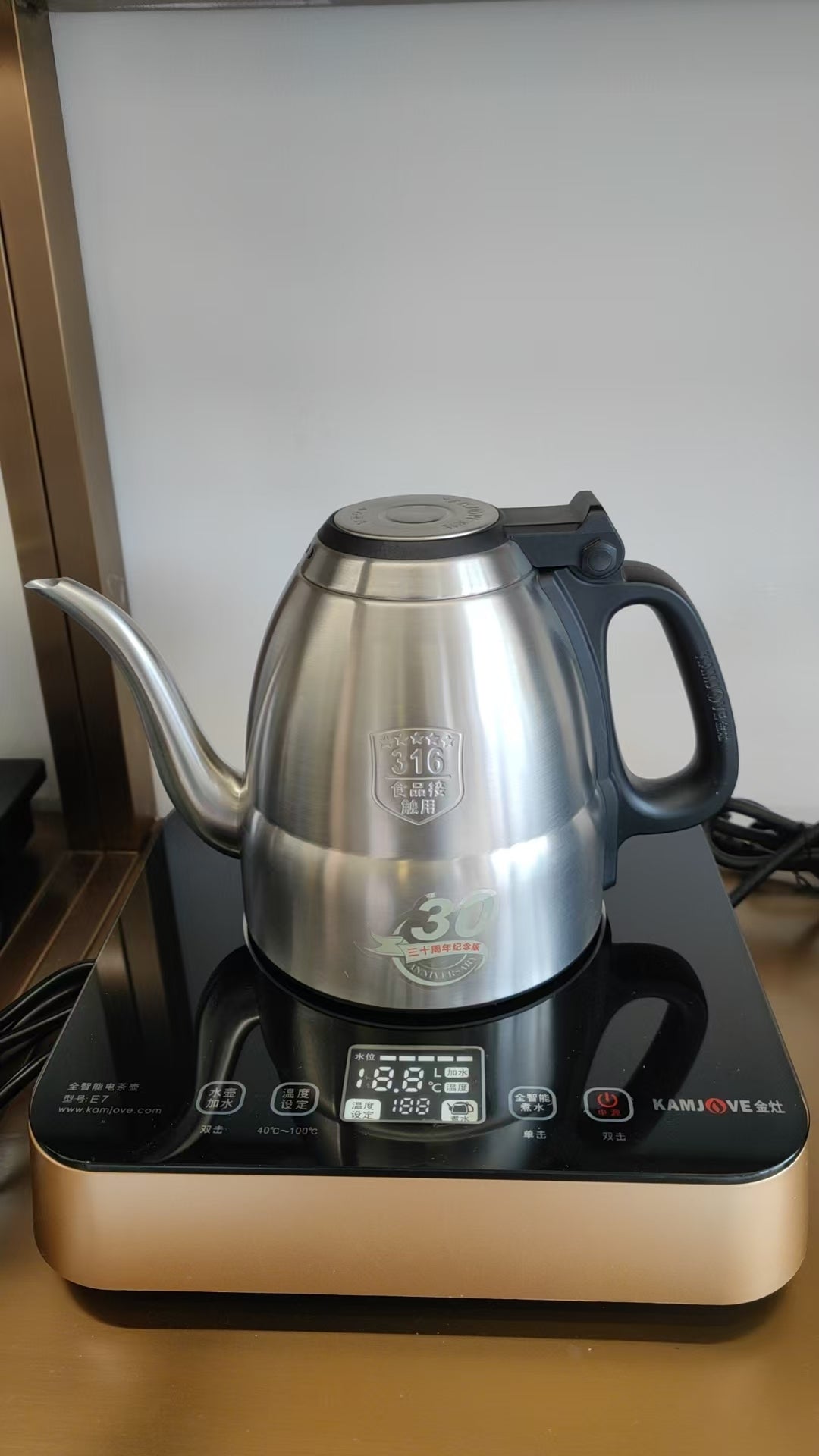 Fully intelligent 316 stainless steel electric kettle